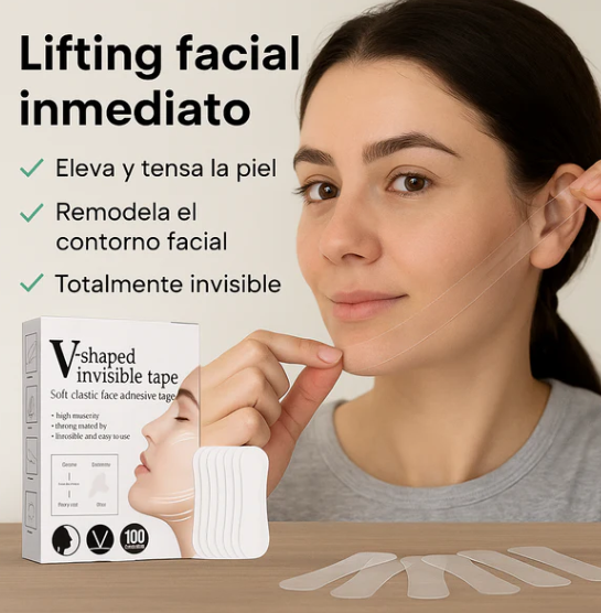 CINTA ADHESIVA FACIAL ( 100 UNIDADES)