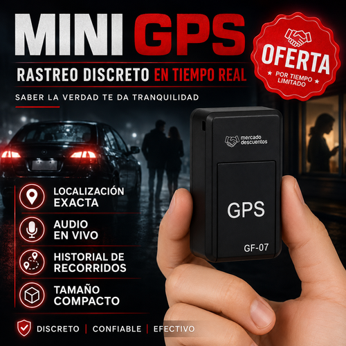 MINI GPS  INFIEL - DISPOSITIVO INTELIGENTE DE RASTREO (AUDIO + UBICACIÓN)