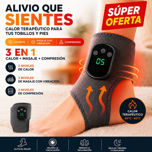 Ritval - Masajeador Térmico 3 en 1 para Pies y Tobillos