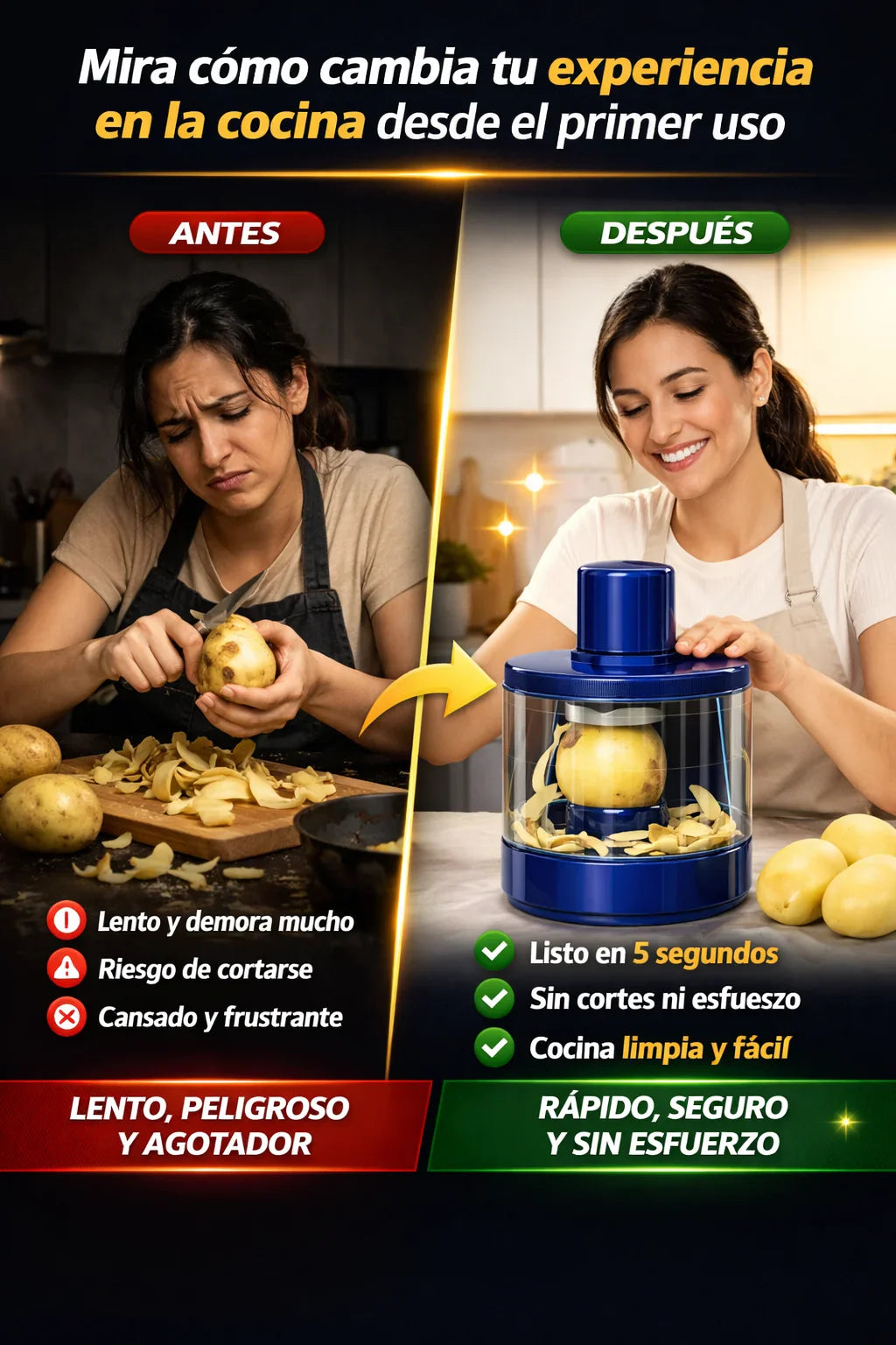 Peladora automática SmartChef 🧑🏼‍🍳