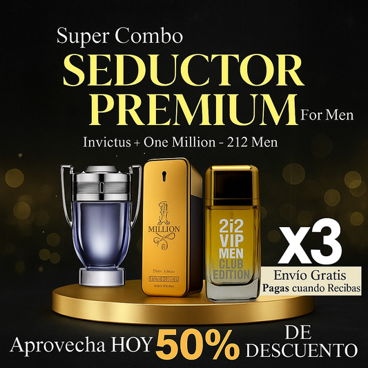 COMBO 3X1 PERFUME HOMBRE PREMIUM